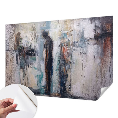 Papel de parede autocolante para sala Figura misteriosa