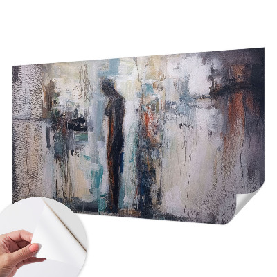 Papel de parede autocolante para sala Figura misteriosa