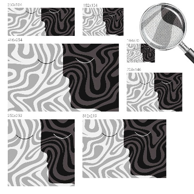 Papel de parede infantil Rostos abstratos