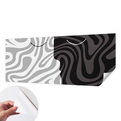 Papel de parede infantil Rostos abstratos