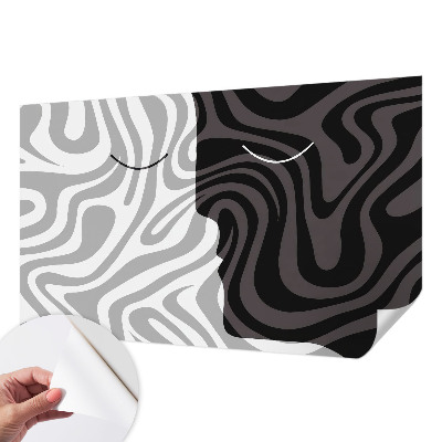Papel de parede infantil Rostos abstratos