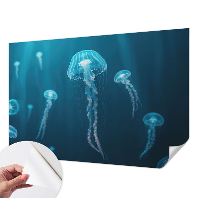 Papel de parede autocolante para quarto com padrão de inspiração marítima