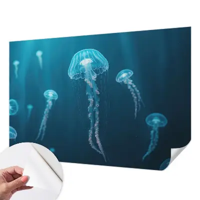 Papel de parede autocolante para quarto com padrão de inspiração marítima