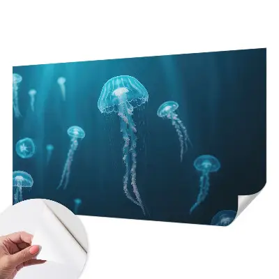 Papel de parede autocolante para quarto com padrão de inspiração marítima