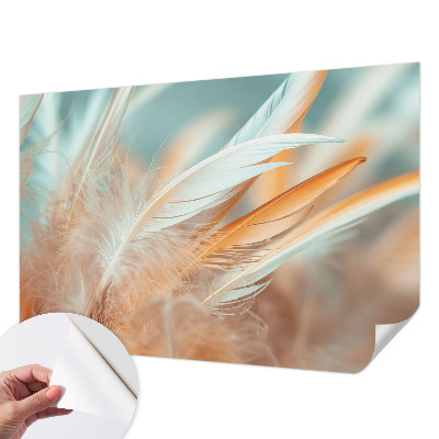 Autocolante de parede fotográfico Penas delicadas