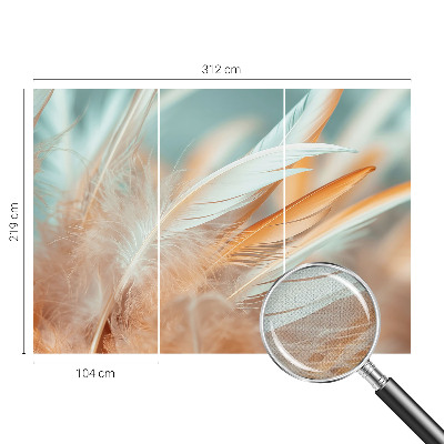 Autocolante de parede fotográfico Penas delicadas