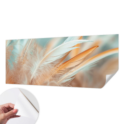 Autocolante de parede fotográfico Penas delicadas