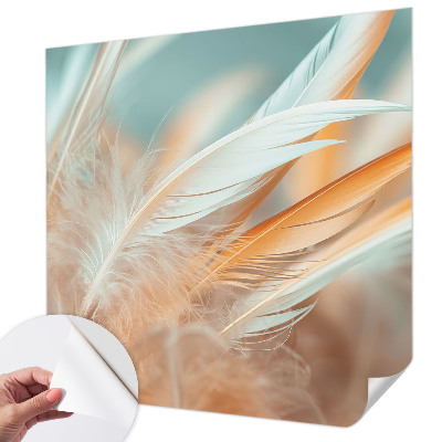 Autocolante de parede fotográfico Penas delicadas