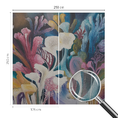 Papel de parede 3D explosão floral