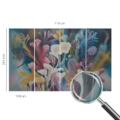 Papel de parede 3D explosão floral