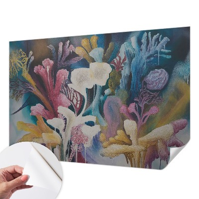 Papel de parede 3D explosão floral