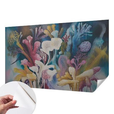 Papel de parede 3D explosão floral