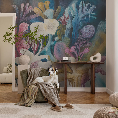 Papel de parede 3D explosão floral