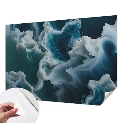 Papel de parede autocolante com estampa de ondas do mar