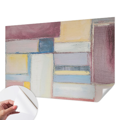 Papel de parede para criança com estampado de formas geométricas