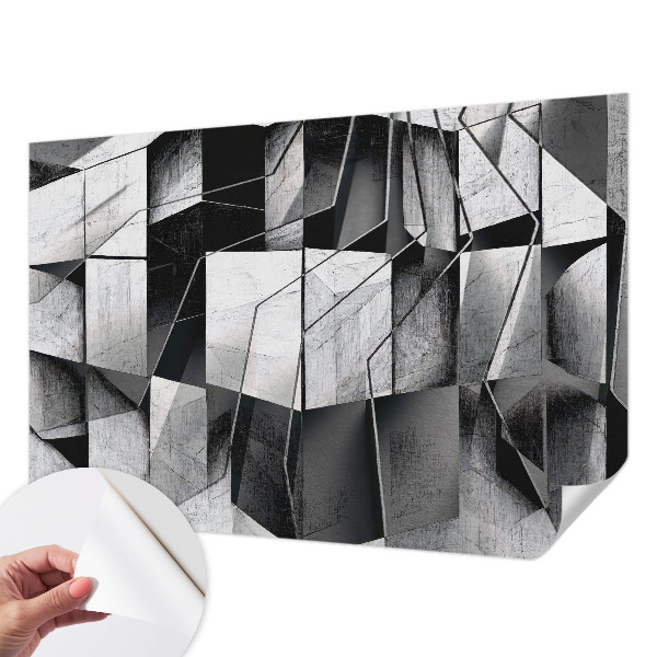 Papel de parede autocolante para sala Abstração geométrica