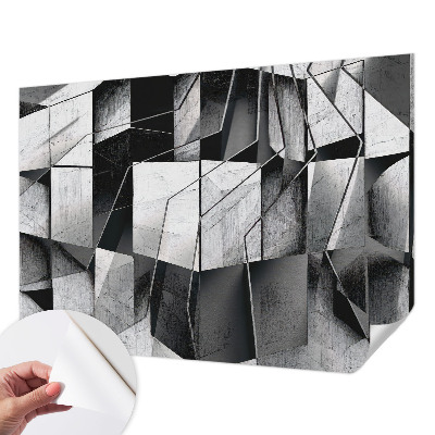 Papel de parede autocolante para sala Abstração geométrica