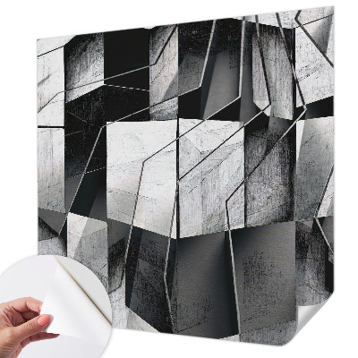 Papel de parede autocolante para sala Abstração geométrica