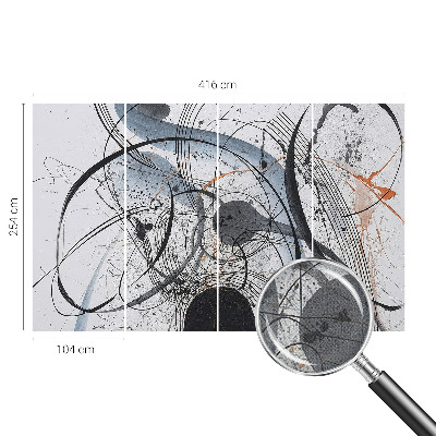 Papel de parede para criança Abstração expressiva