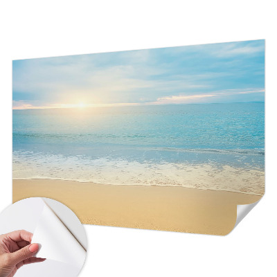 Papel de parede 3D com estampa de nascer do sol