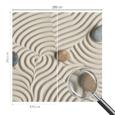 Papel de parede infantil com padrão de ondas harmoniosas