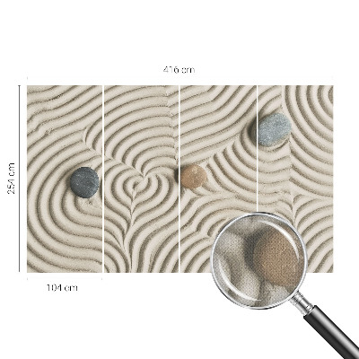 Papel de parede infantil com padrão de ondas harmoniosas