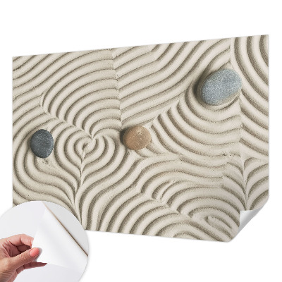 Papel de parede infantil com padrão de ondas harmoniosas
