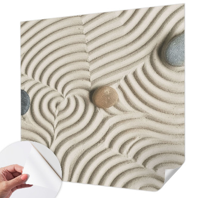 Papel de parede infantil com padrão de ondas harmoniosas