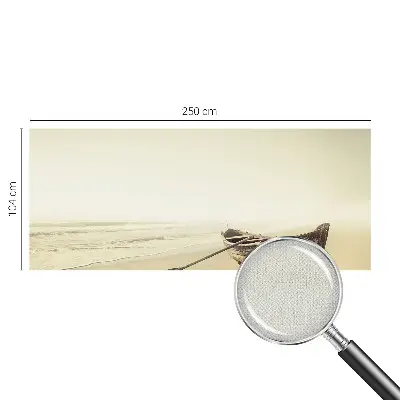 Papel de parede autocolante para sala com estampa 'Tranquilidade à beira-mar' para decorar ambientes