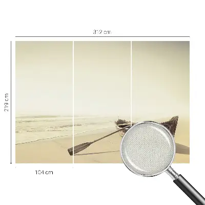 Papel de parede autocolante para sala com estampa 'Tranquilidade à beira-mar' para decorar ambientes