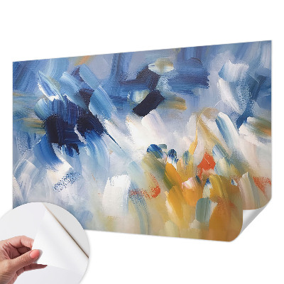 Autocolante de parede fotográfico Pinceladas coloridas