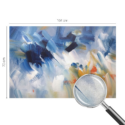 Autocolante de parede fotográfico com pinceladas coloridas