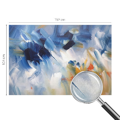 Autocolante de parede fotográfico com pinceladas coloridas