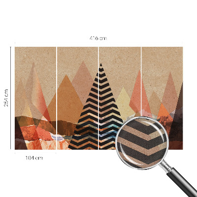 Papel de parede 3D Paisagem abstrata