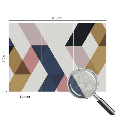 Papel de parede para criança Losangos coloridos