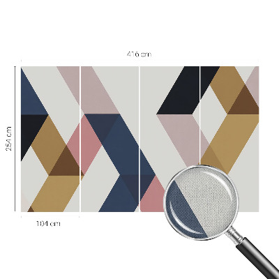 Papel de parede para criança Losangos coloridos