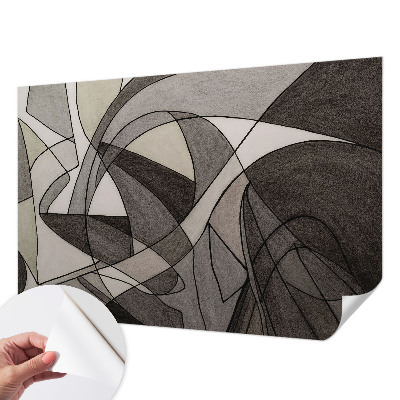 Papel de parede autocolante para sala Abstração geométrica