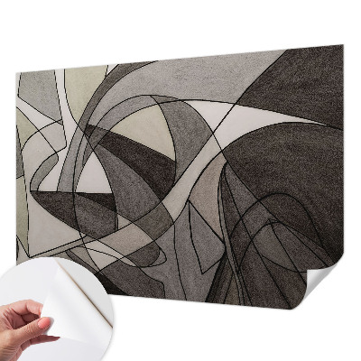 Papel de parede autocolante para sala Abstração geométrica