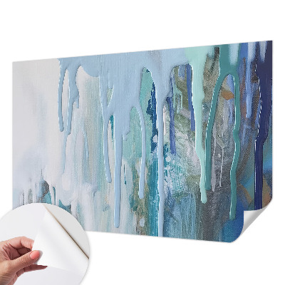 Papel de parede autocolante para quarto Cascatas Azuis