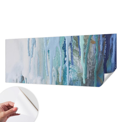 Papel de parede autocolante para quarto Cascatas Azuis