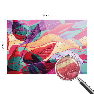 Papel de parede infantil Folhas abstratas