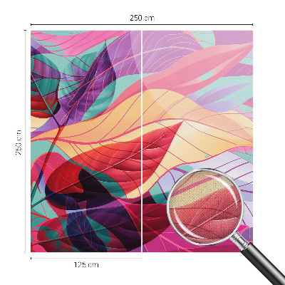 Papel de parede infantil Folhas abstratas