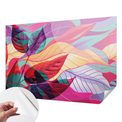 Papel de parede infantil Folhas abstratas