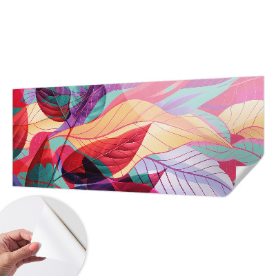Papel de parede infantil Folhas abstratas