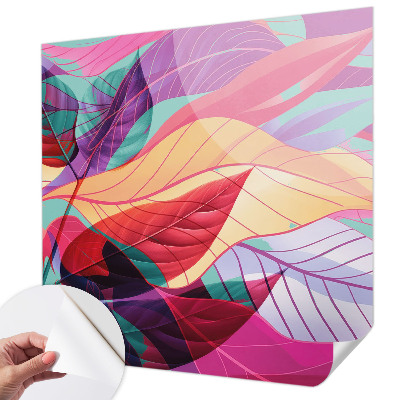 Papel de parede infantil Folhas abstratas