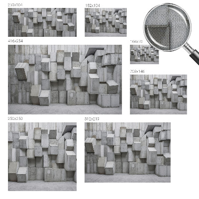 Autocolante de parede fotográfico Blocos de concreto