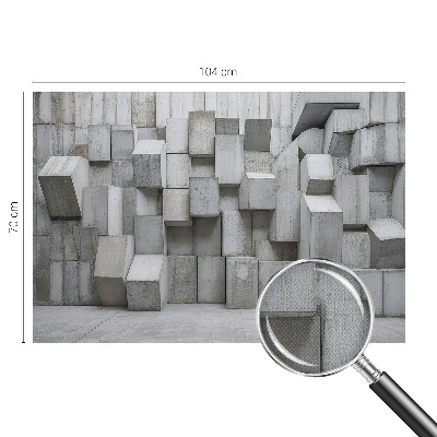 Autocolante de parede fotográfico Blocos de concreto