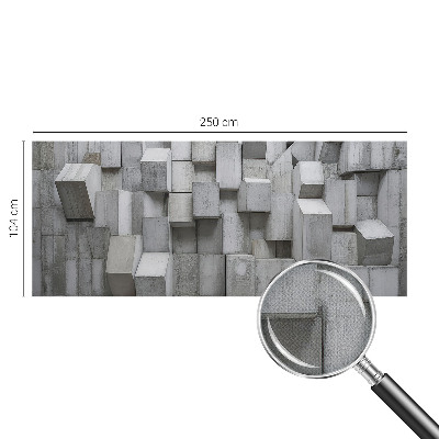 Autocolante de parede fotográfico Blocos de concreto
