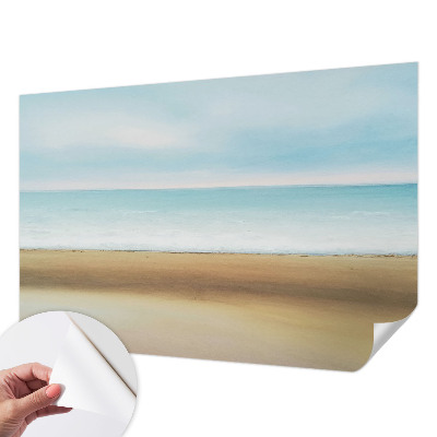 Papel de parede autocolante para quarto com estampa de paisagem litorânea