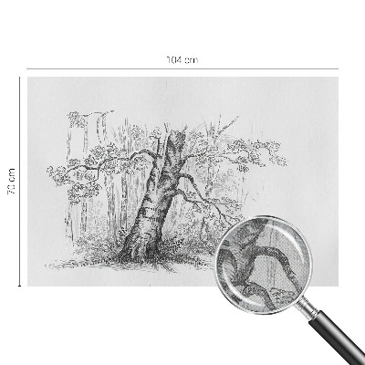 Papel de parede autocolante Árvore da floresta